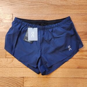 On Running Navy Blue Athletic Shorts